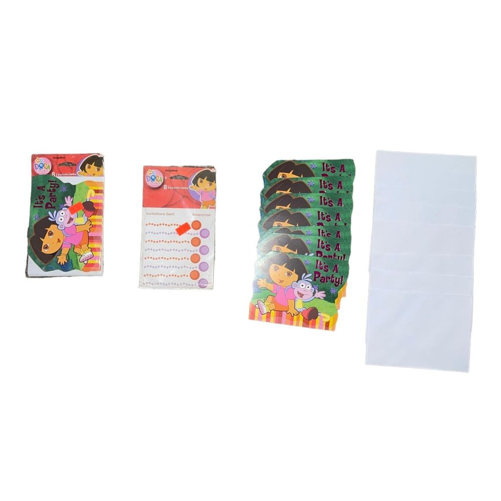 New Open American Greeting Dora The Explorer Birthday Party Invitations 2 Packs